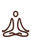 Icona de posició de ioga i mindfullness